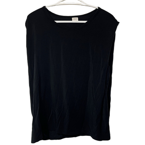 Wilfred Aritzia Black Muscle Tank Top L Sleeveless Minimalist Capsule Neutral